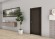 Ламинированные двери Дуб термо чёрно-коричневый H1199