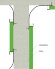 Алюминиевый светодиодный профиль-плинтус для светодиодной ленты (рифленый) 3м